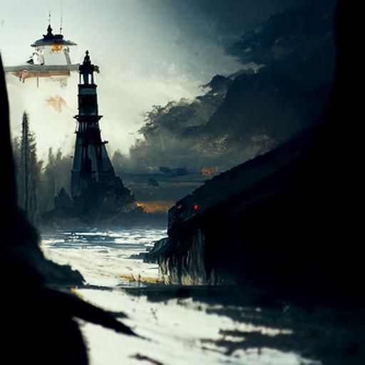 Alien lighthouse