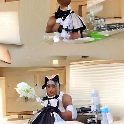 Kawaii Anime Cat Maid Character