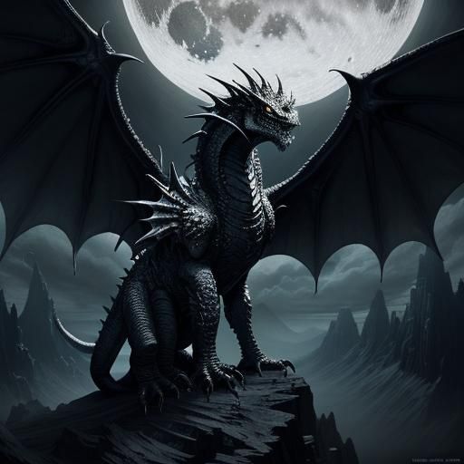in the night is a dragon awaiting