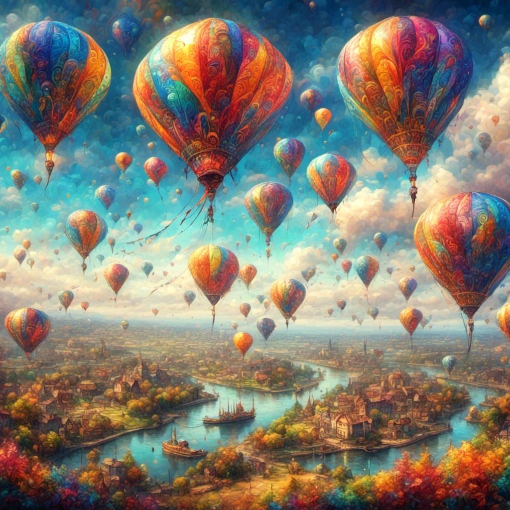 Hot air ballons