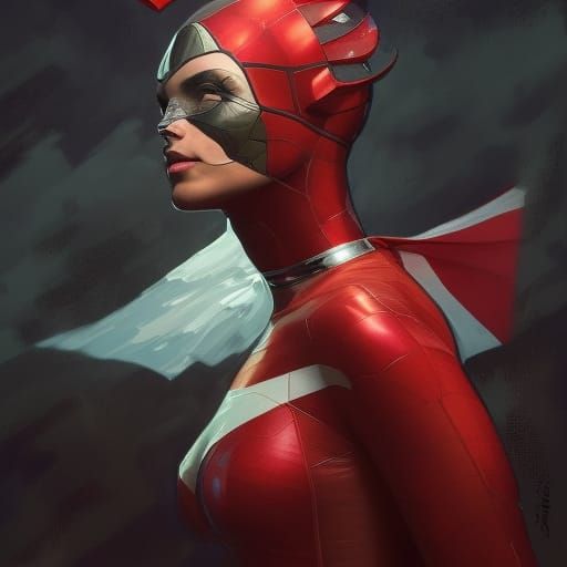 Atomic Heart Superhero with Canadian Flag Cape