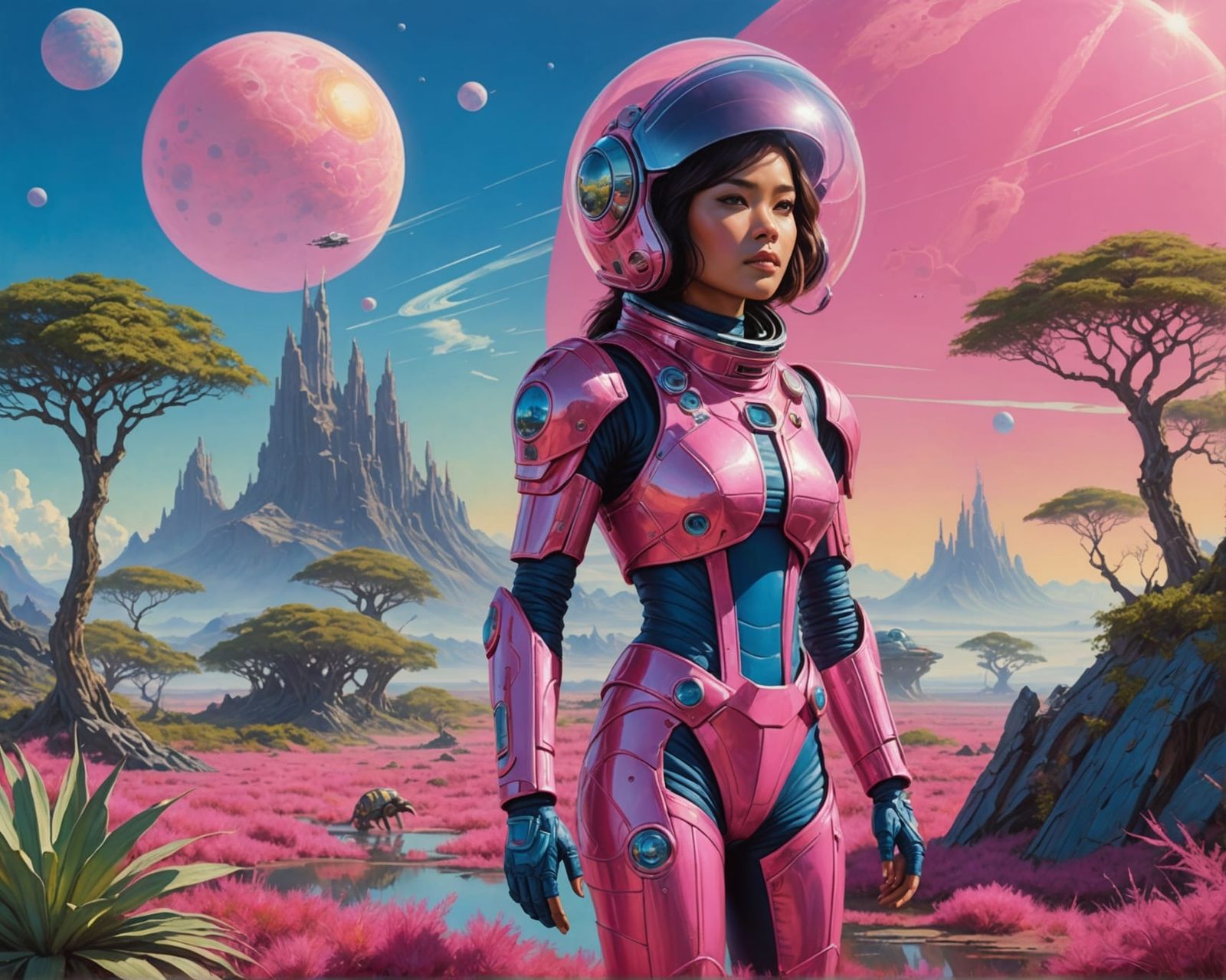 Thai Woman Explores Alien Planet in Whelan-Bell Style