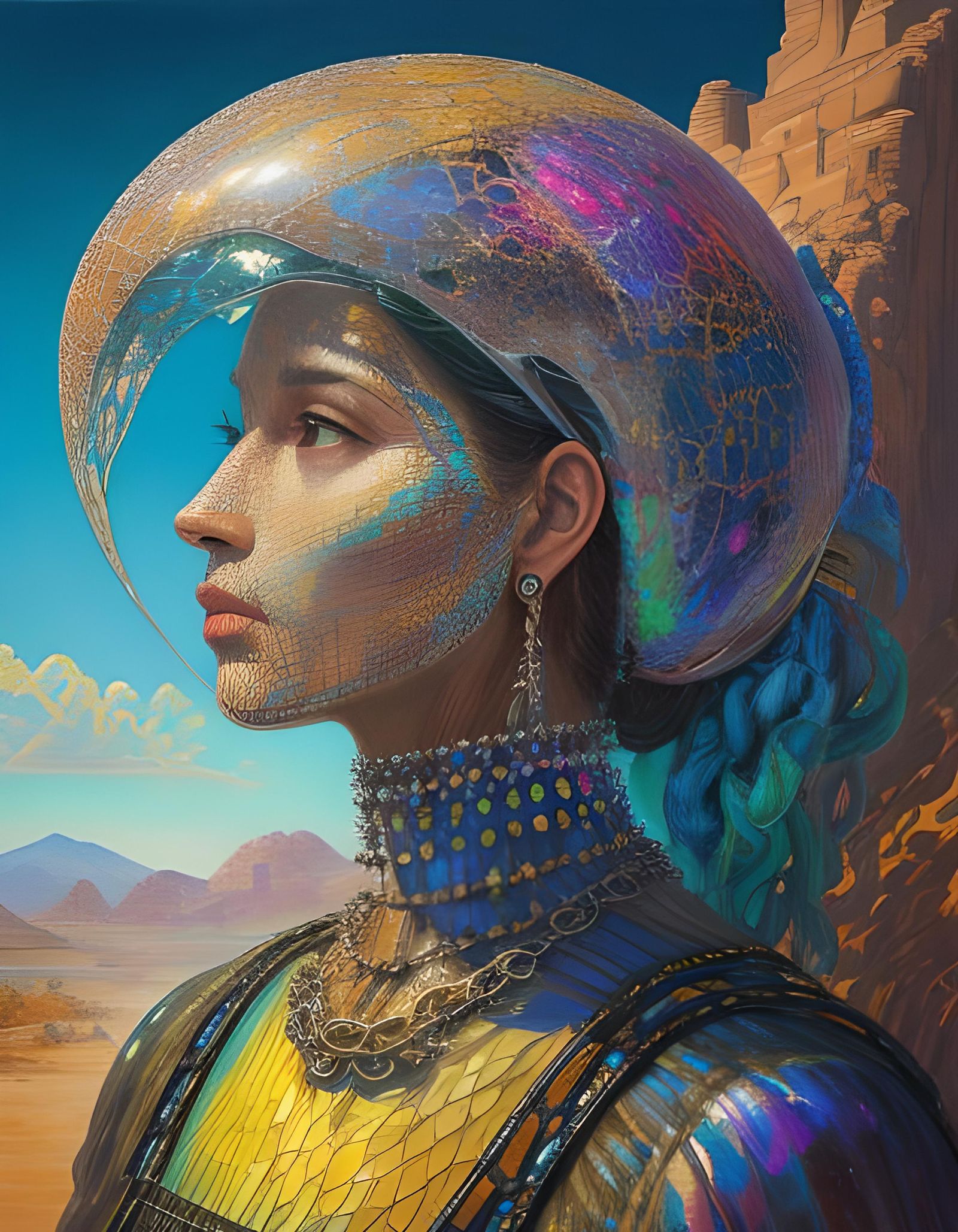 Surreal Crystal Bicycle Inspired by Salvador Dali