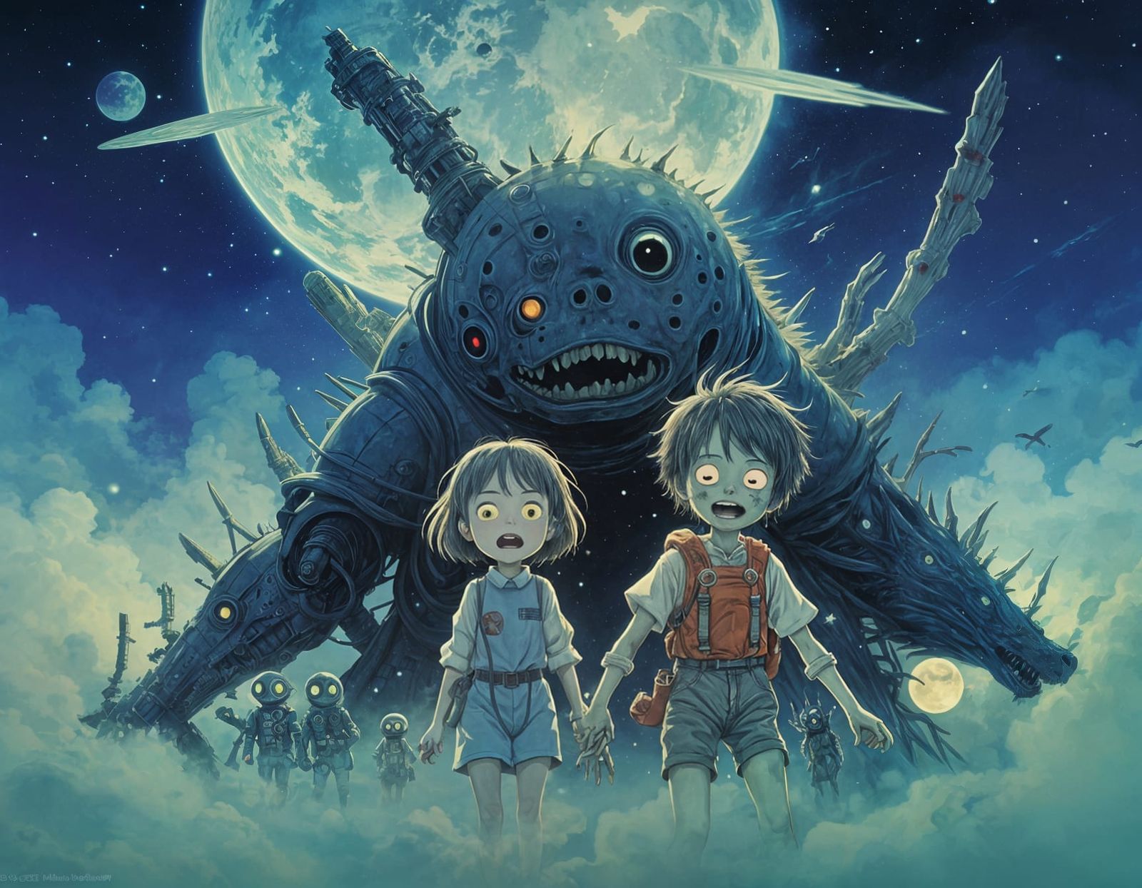 Ethereal Space Zombies in Dreamcore Romanticism