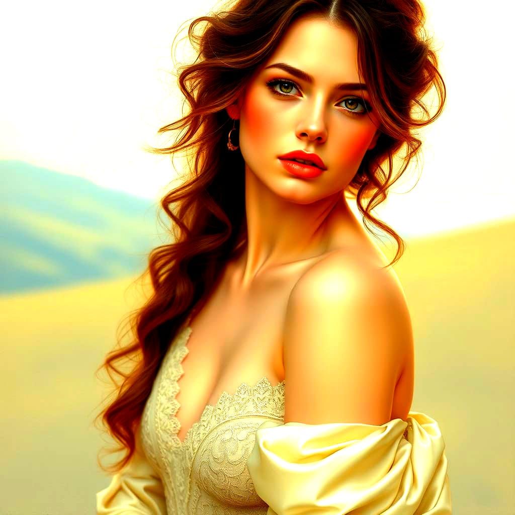 A Dazzling Portrait of a Regal Woman