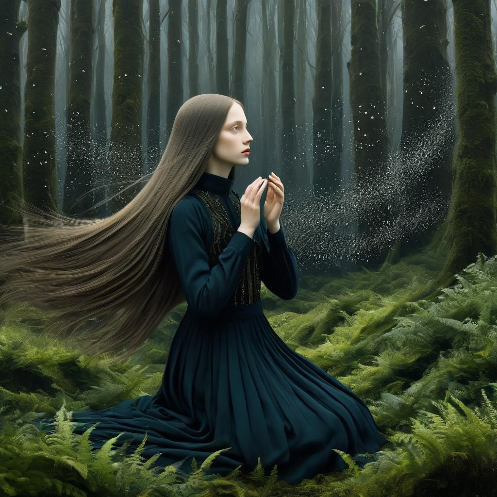 Surreal Mythical Creatures in Digital Ink Artwork