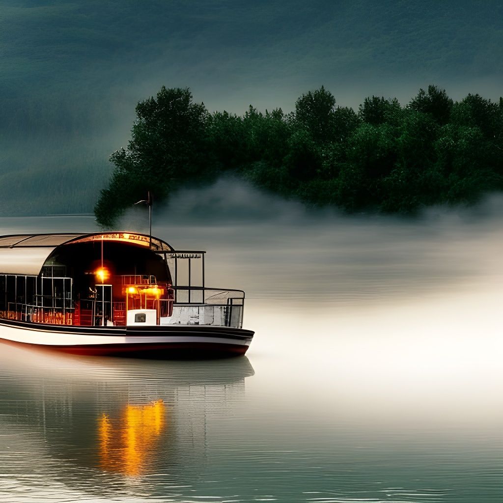 Steamboat on a Foggy River