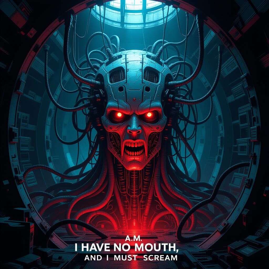 A.M. Supercomputer: Dark Sci-Fi Concept Art