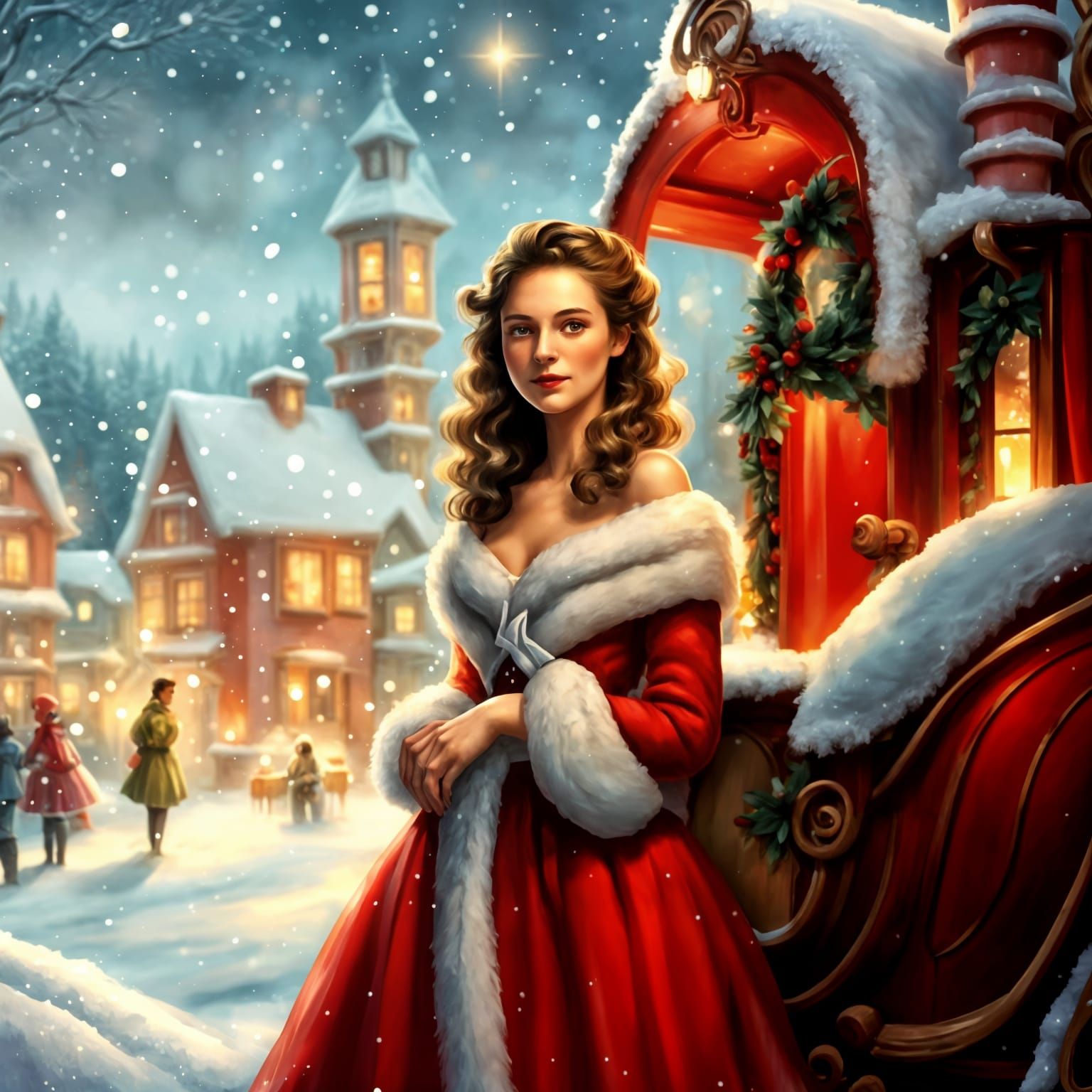 Noel Claus: A Spirit of Christmas in Ethereal Hues