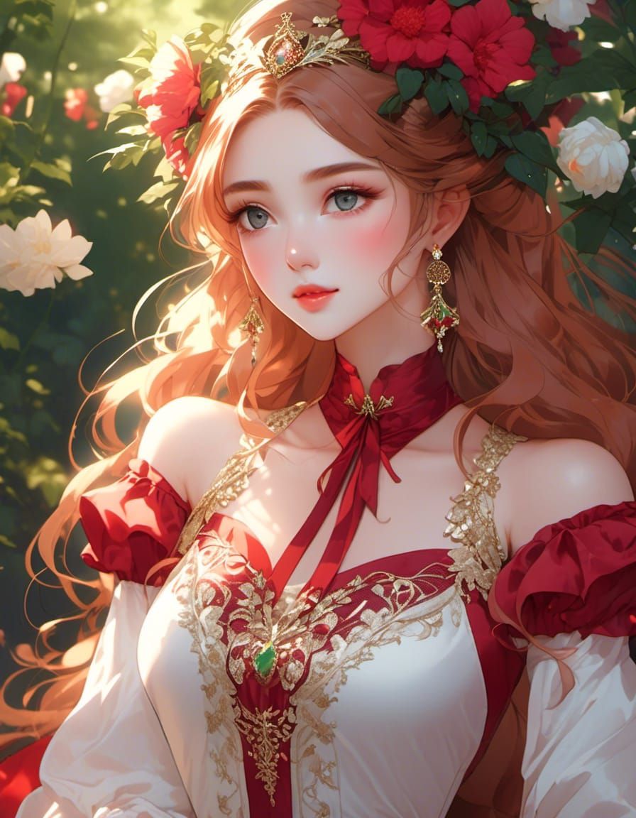 Hyperrealistic Elven Woman in Sunset Light, Animated Realism