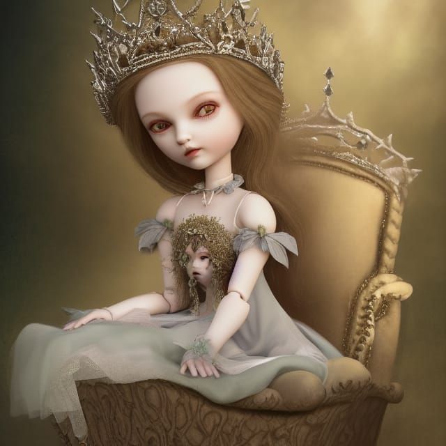 Gothic Fairy Princess Doll Portrait