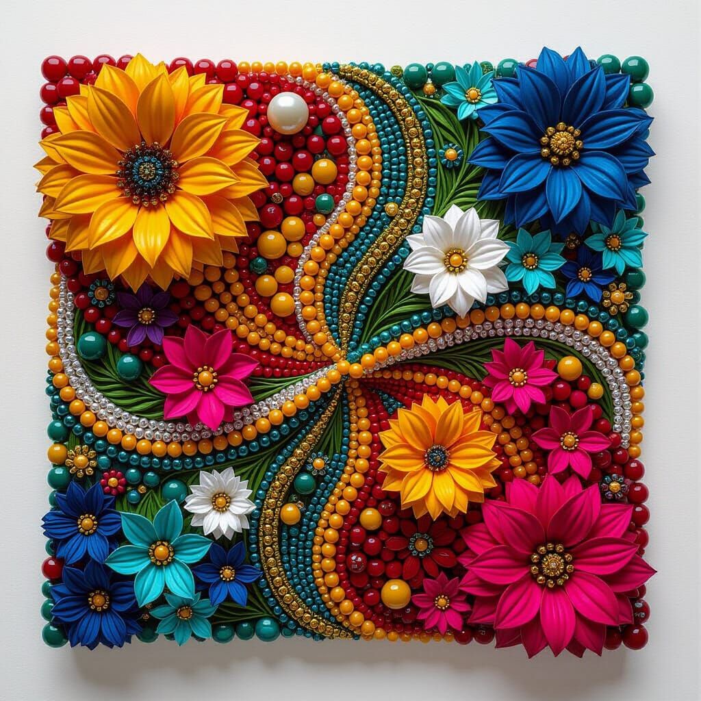 Beaded Mosaic: An Intricate Beadwork Design