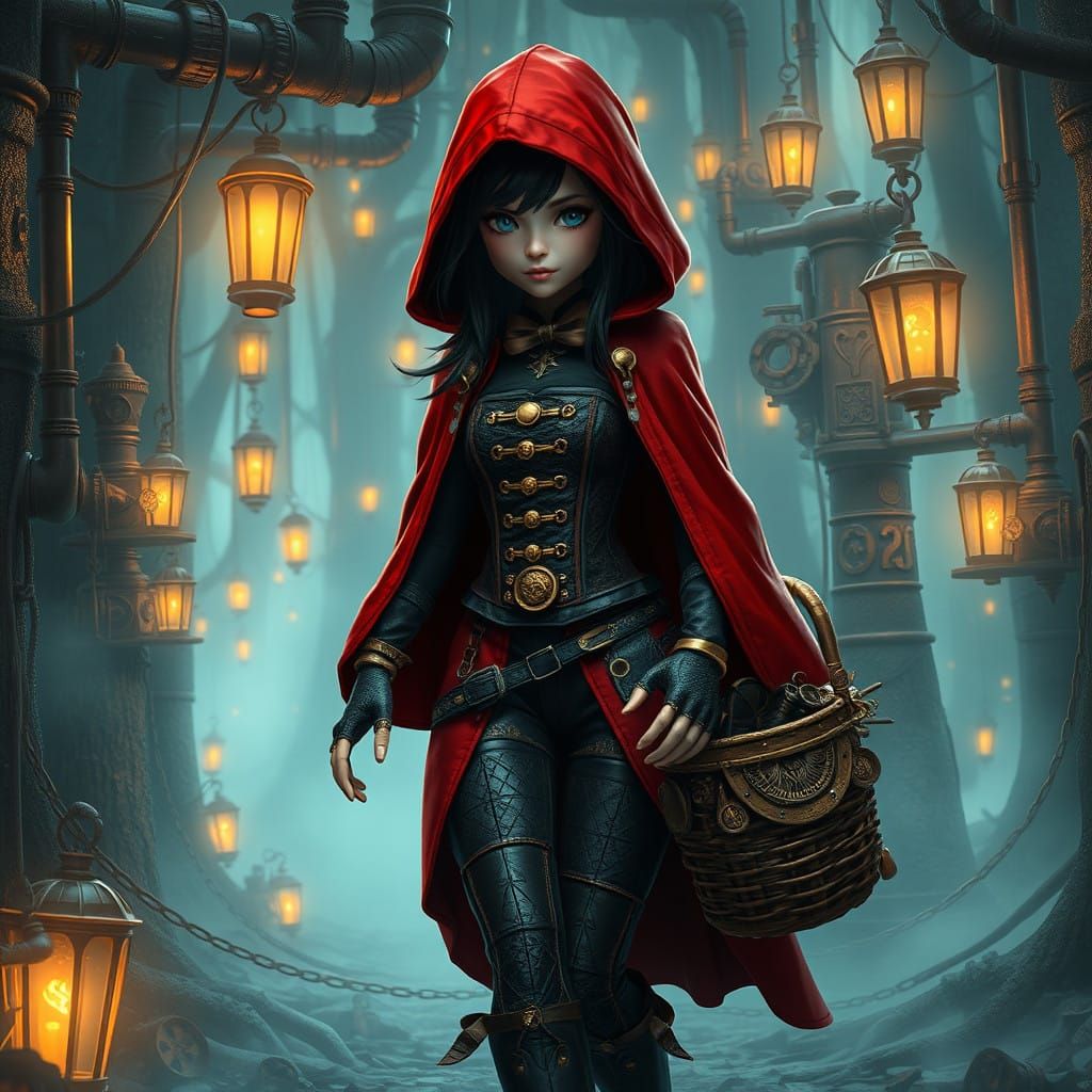 Little Red Riding Hood in Industrial Futurism