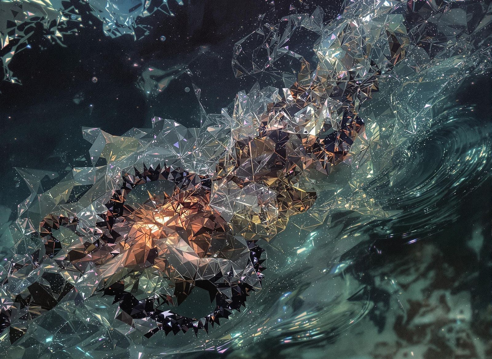 Surreal Glass: A Study in Whiteneon and Helium