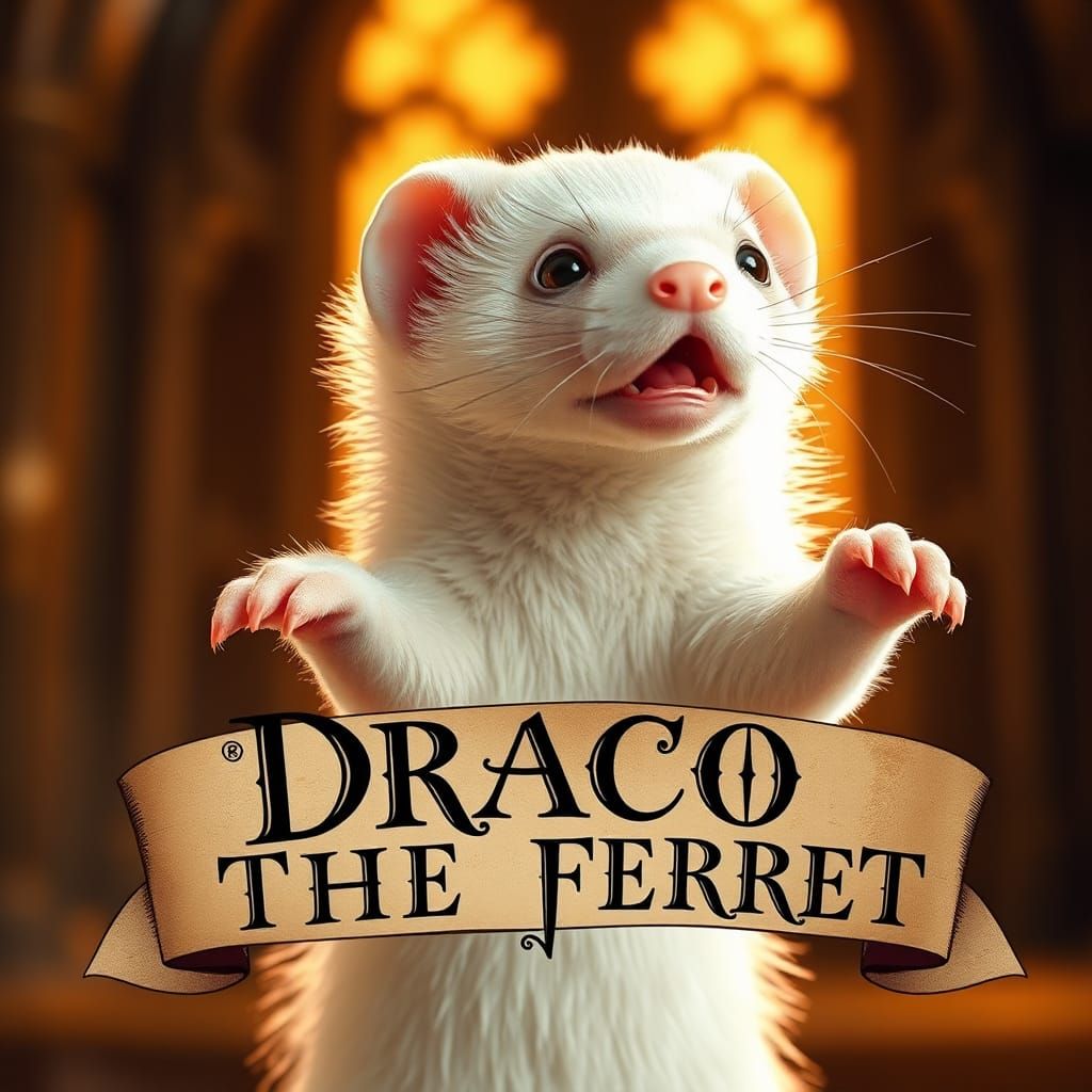 Draco the Ferret Fanart by Madam Lu '24