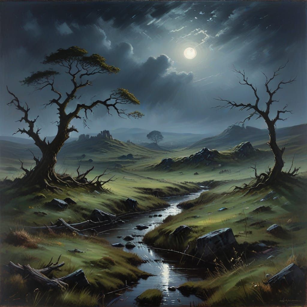 Misty Moor in Lunar Glow