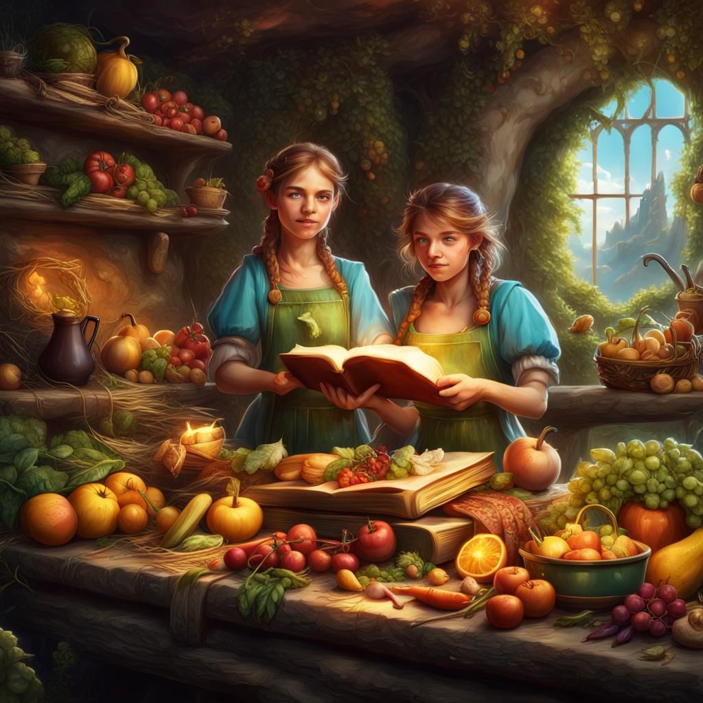 Nutri and Chefita Book Cover: Magical Journey to Eating