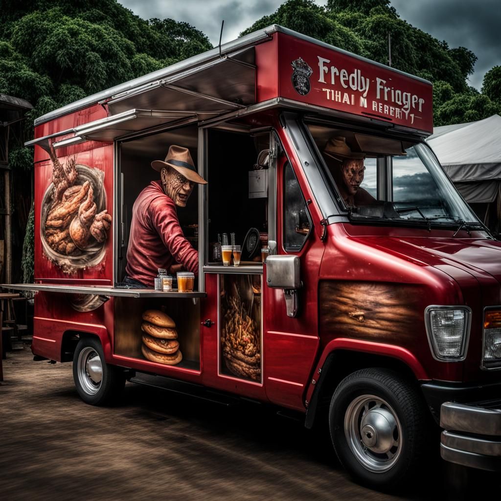 Freddy Kruger's Thai Food Van at Microbrewery