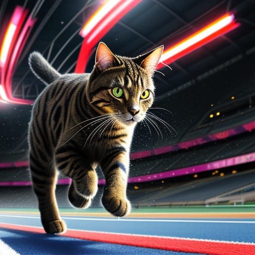 Cat Athlete Races to Olympic Victory