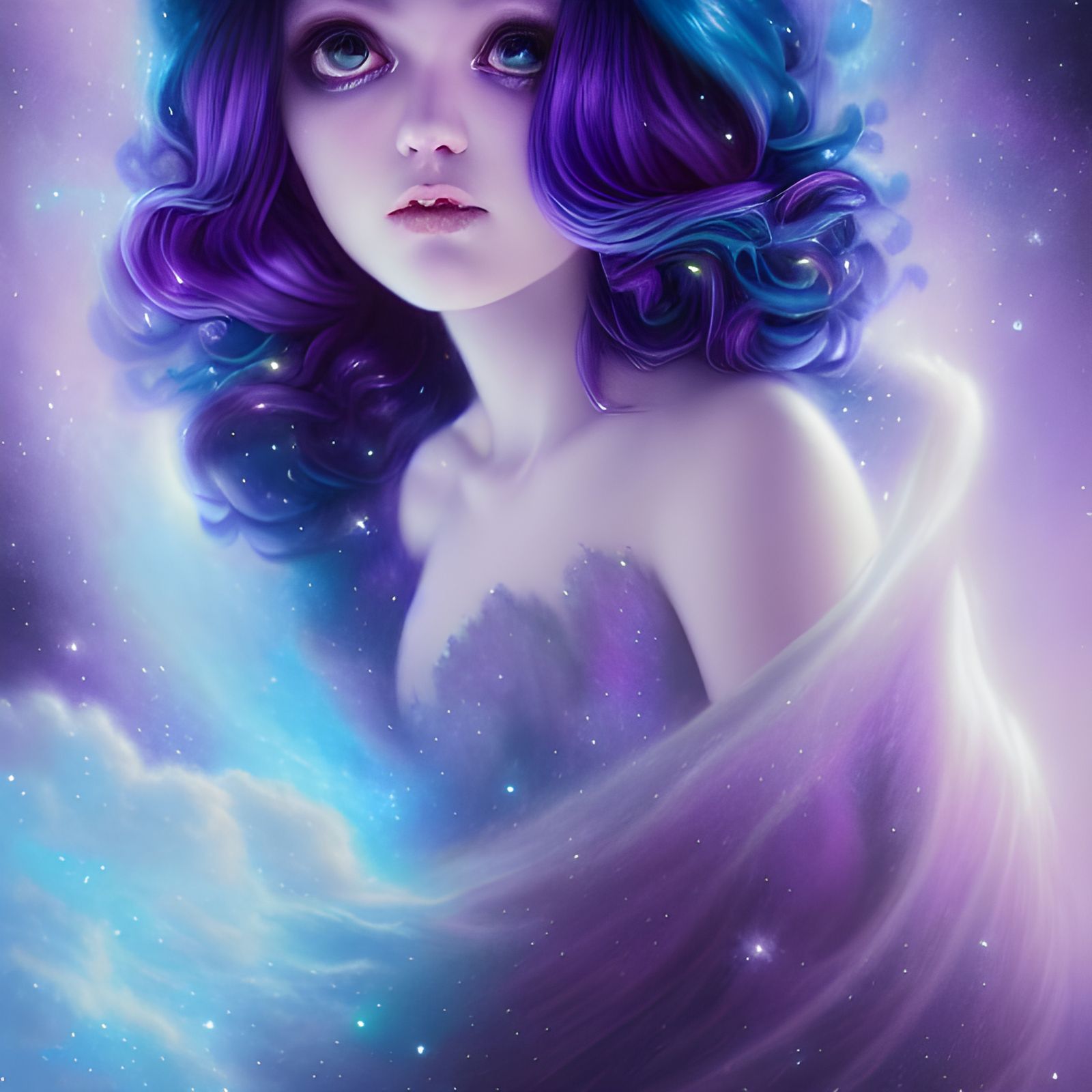 Beautiful Space Panda in Hyperrealistic Digital Art