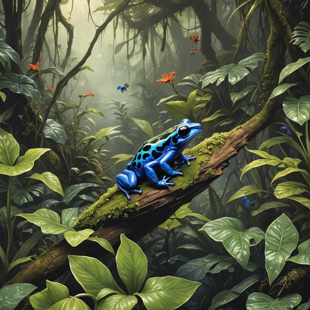 Fairy Rides a Poison Dart Frog