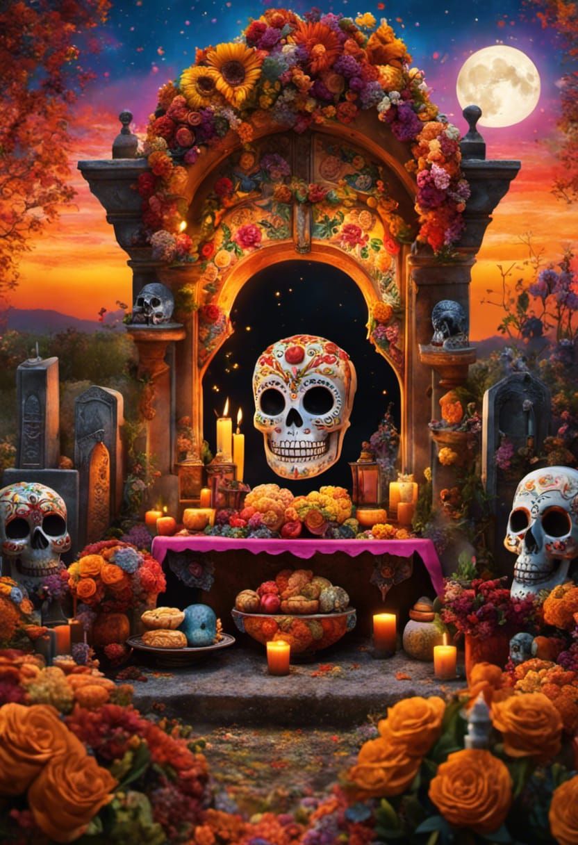 Día de los Muertos ofrenda