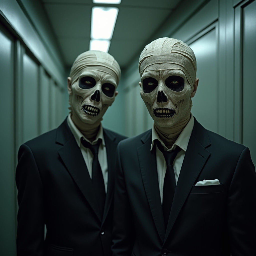 Zombies in Suits at a Modern Mortuary