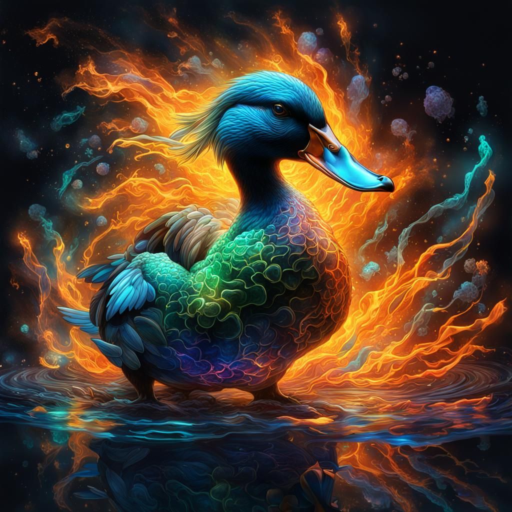 A duck animal totem