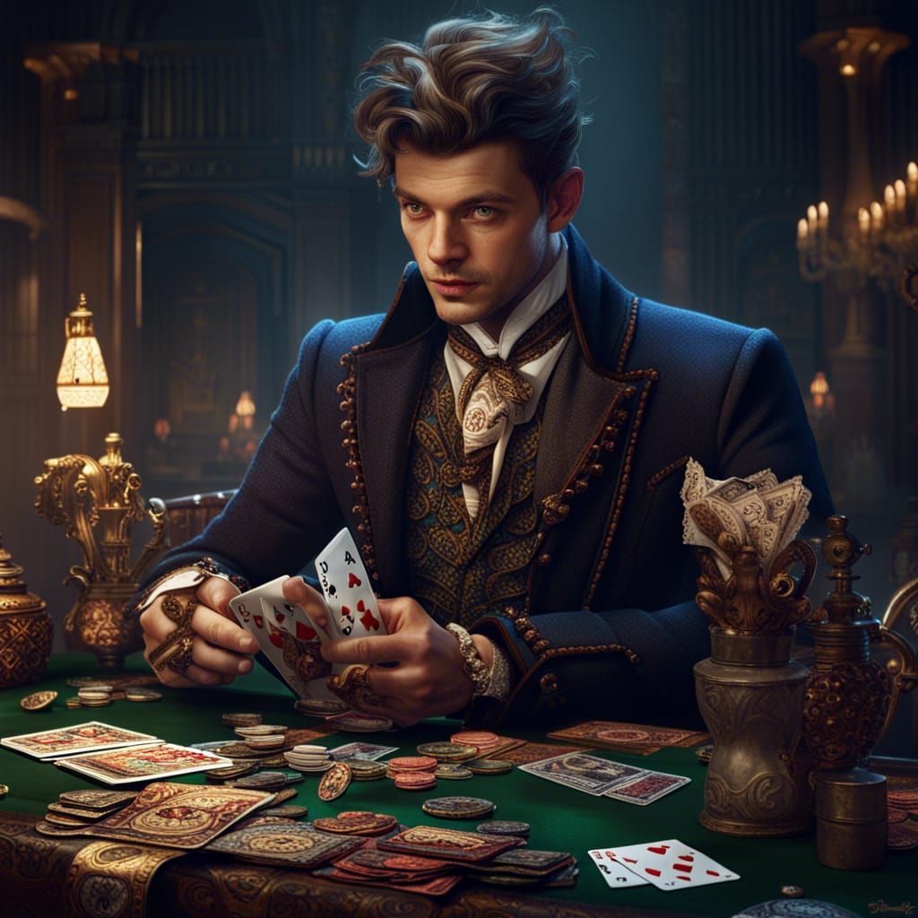 Victorian Lord Gambler: Detailed Fantasy Art