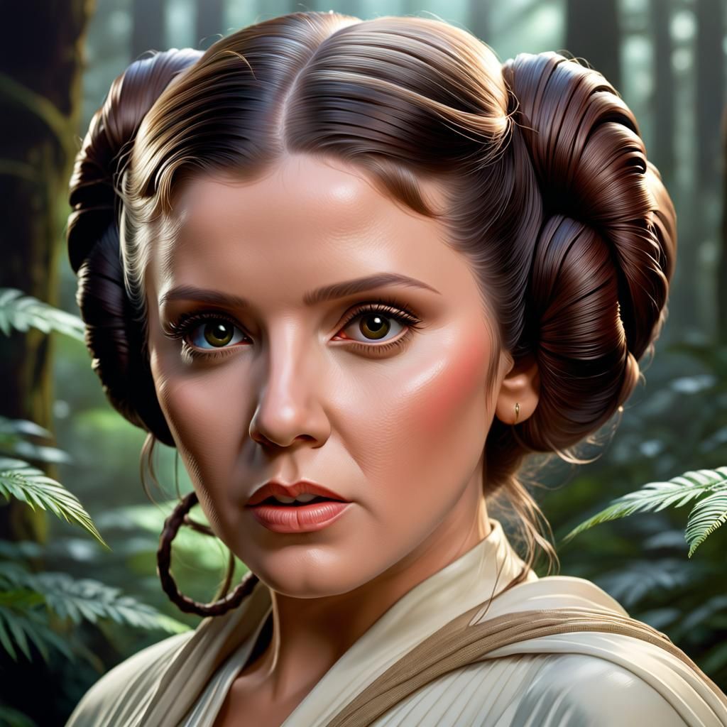 Princess Leia on Endor