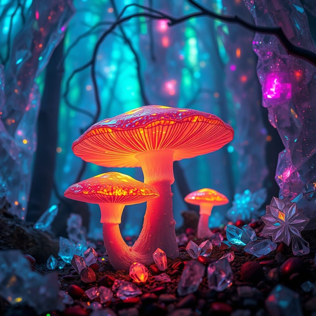 Crystal Forest Whispers Mystical Magic