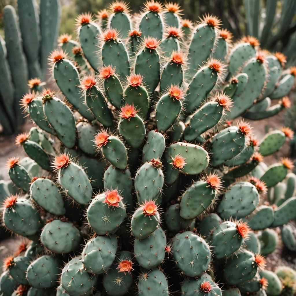 Cactus Close-Up: Professional Photography with Bokeh