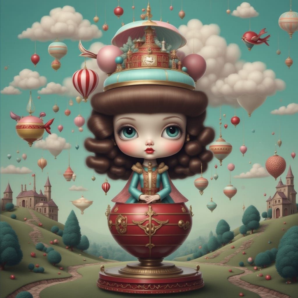 Surreal Dreamscape Inspired by Pop Art