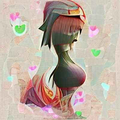 Stylized AI-Generated Female Character