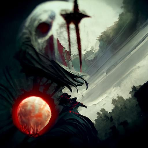 Sinister Blood Moon Art