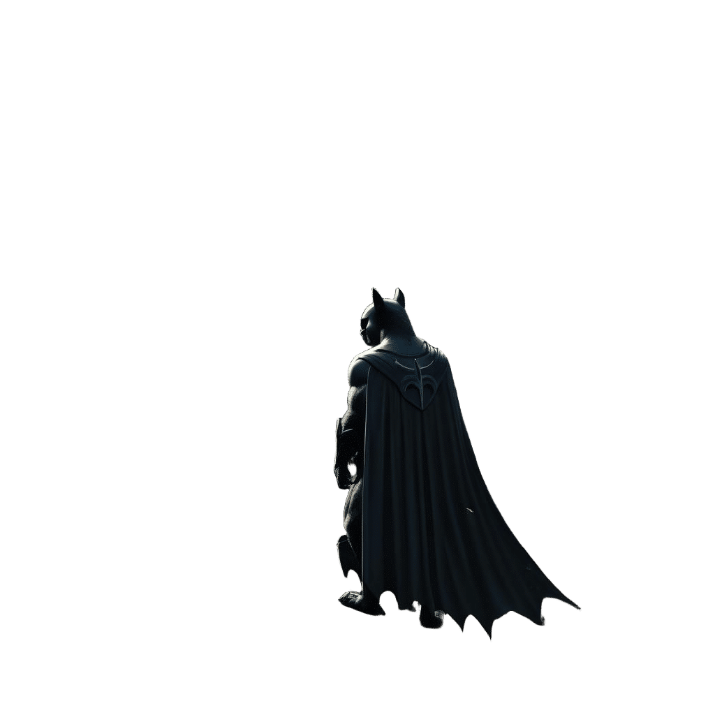 Squirrel Batman in Tree City: Digital Matte Painting