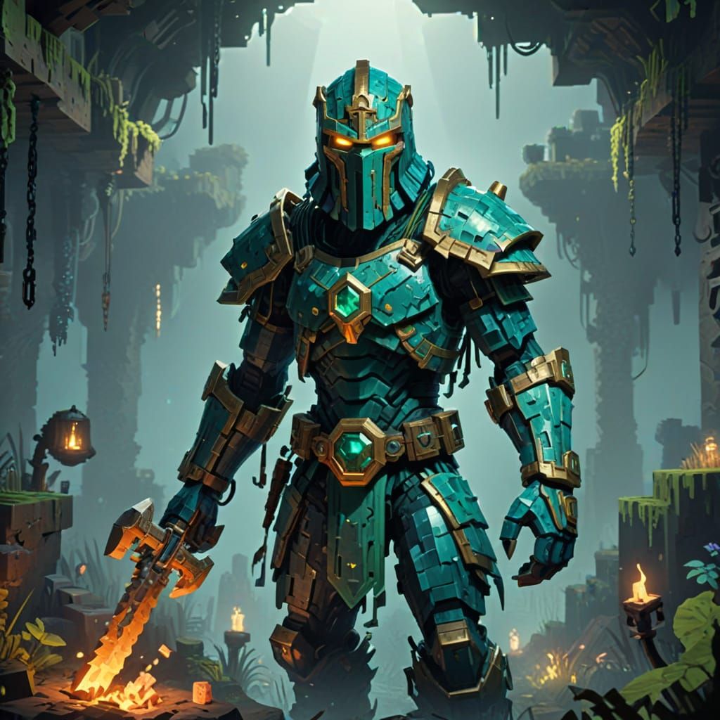 Minecraft Warden: Ancient Guardian of the Deep Dark Biome