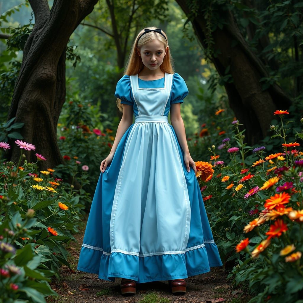 Alice in Wonderland Live Action Cinematic Portrait