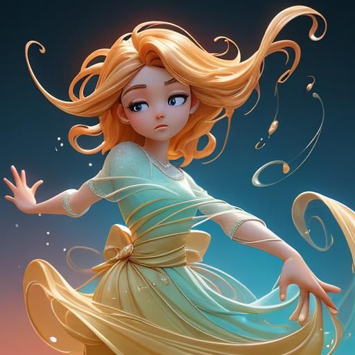 Vibrant Cellular Fantasia in Disney-Inspired 3D