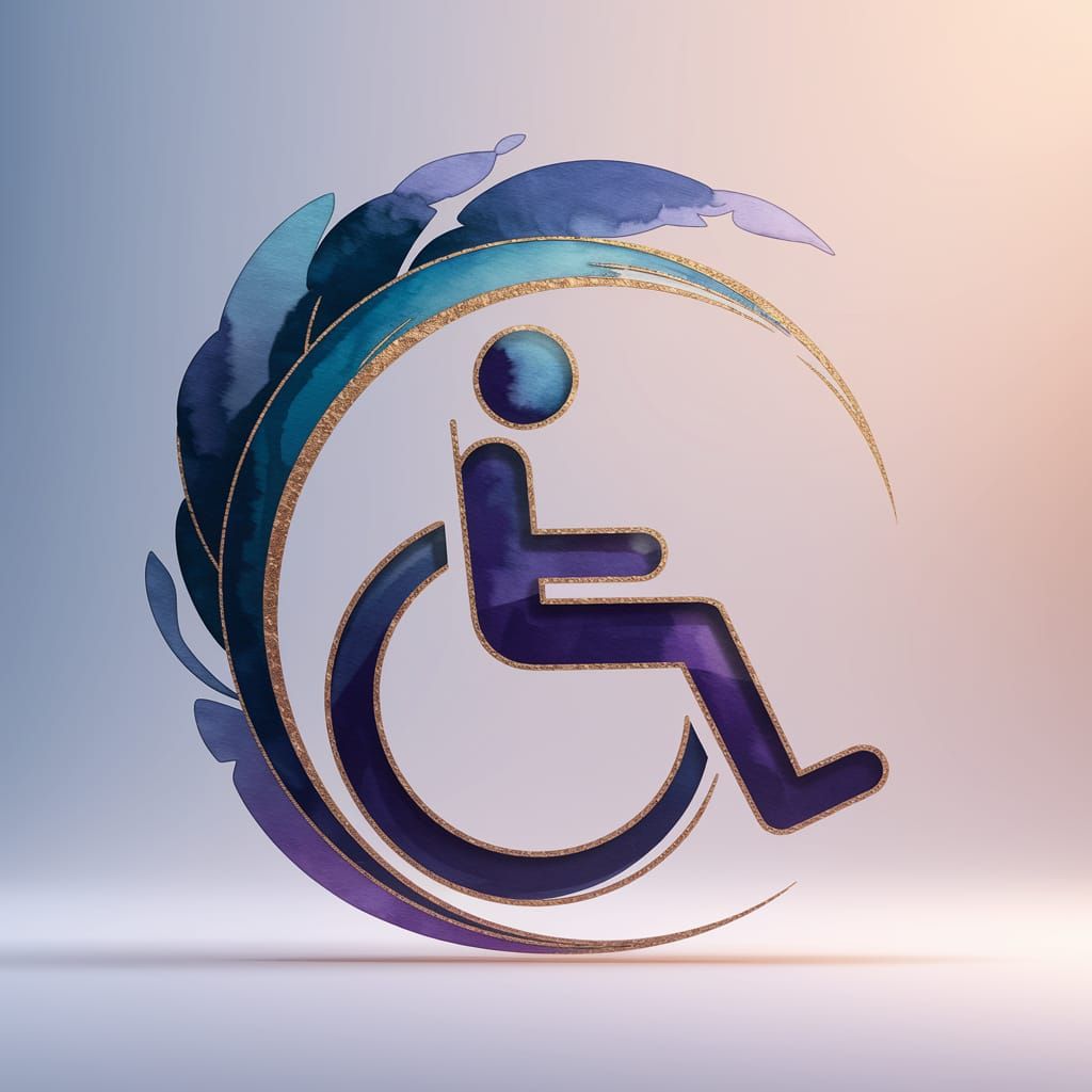 Disability Awareness Logo: Strength and Unity in Digital Art