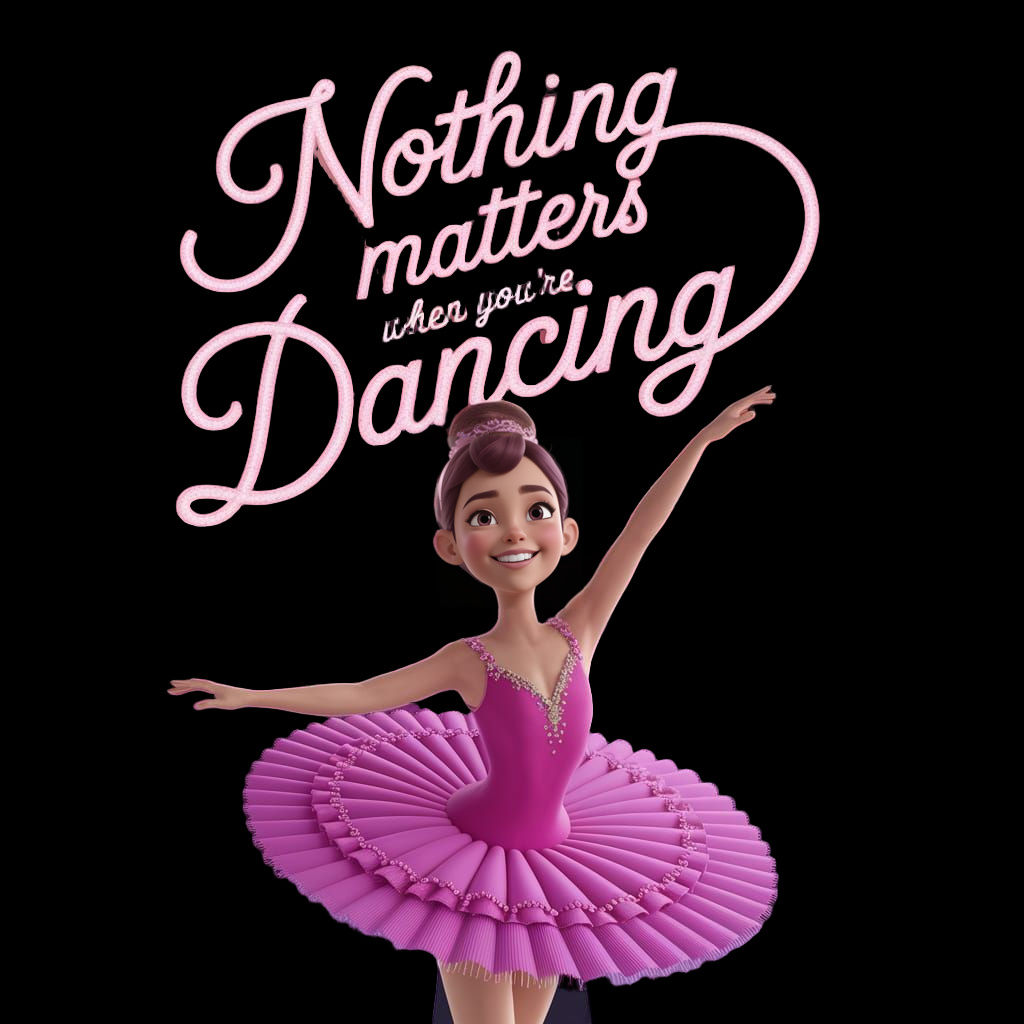 Joyful Ballerina in Dreamlike Disney Pixar Style