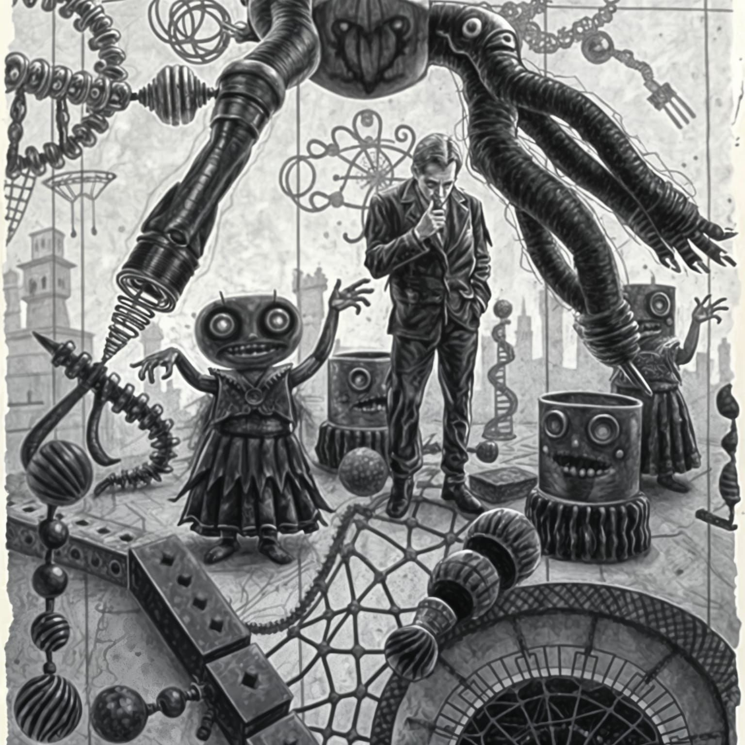 Psychedelic Surrealism: A Weird Event in Colored Ink