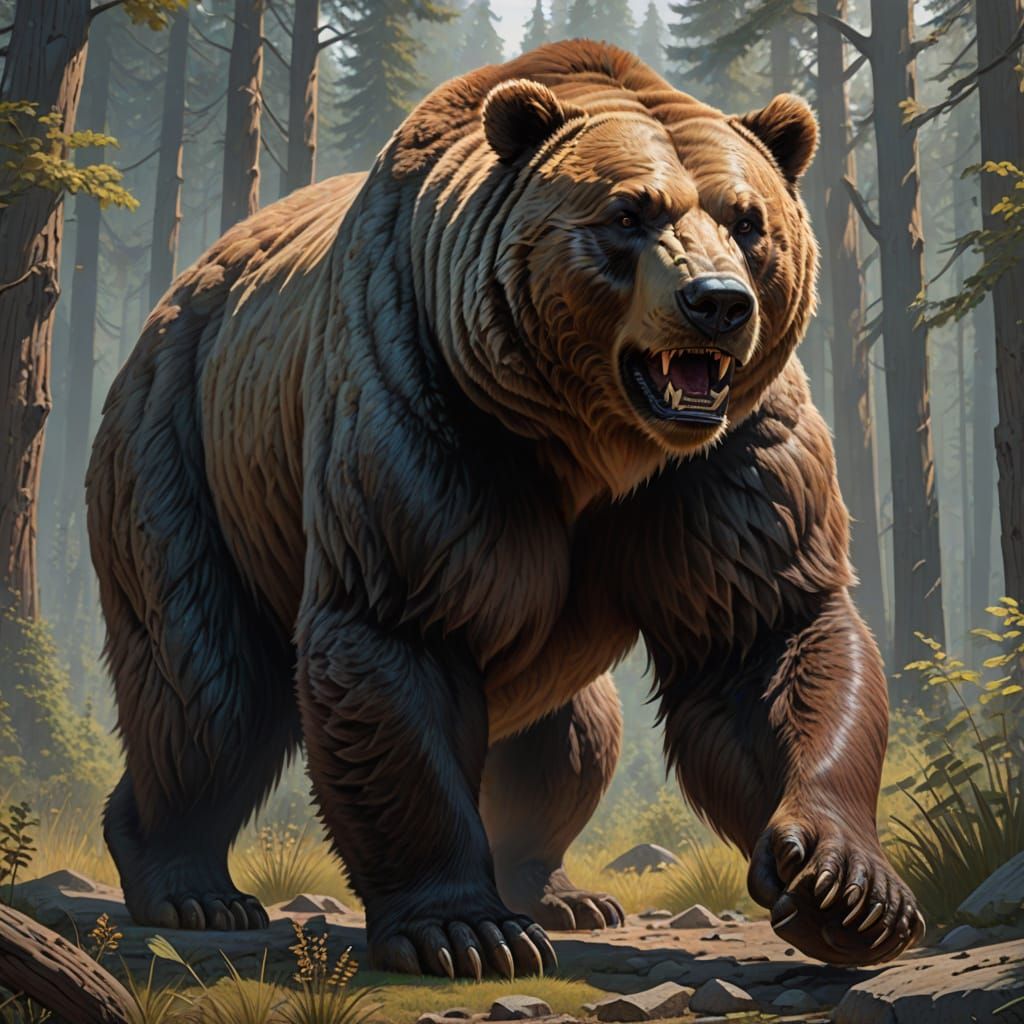 Giant Short-Faced Bear Manifesting Snouts