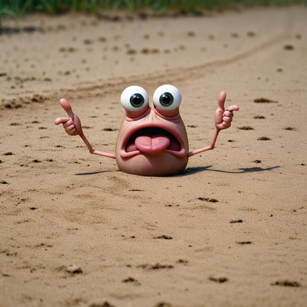 Abstract Colorful Pattern Generated From Word Funny