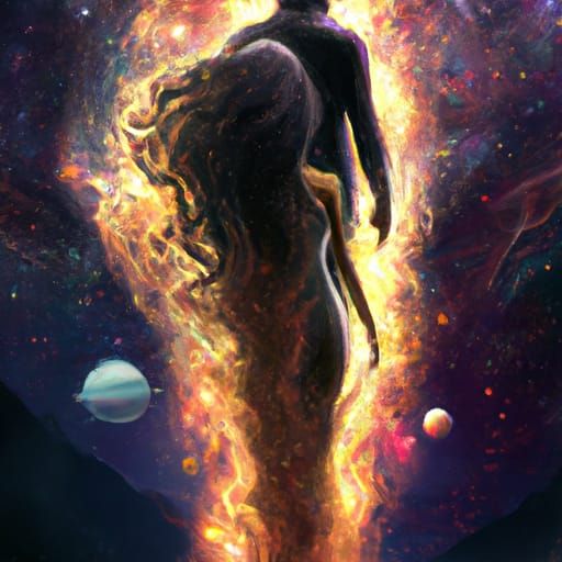 Celestial Embrace: A Starry Encounter in the Galaxy