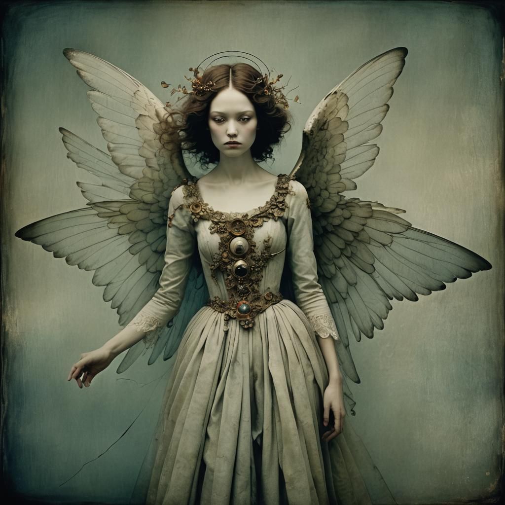 Angelic Memories: Evocative Portrait Inspired by Masters