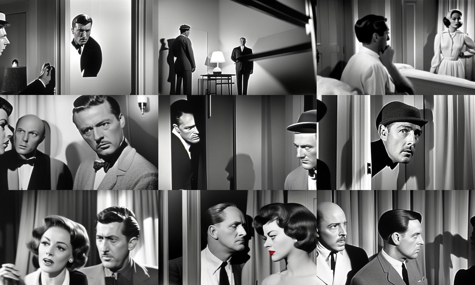 Peeping Tom movie bu Michael Powell 1960 meets Alfred hitcock's 1960 movie Psycho. Movie shots, making of shots. 35mm fi...