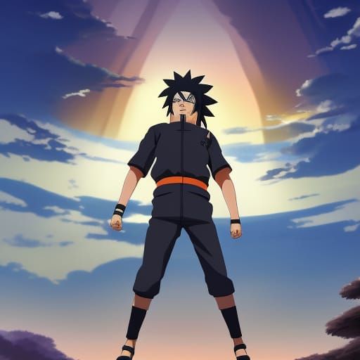 Naruto and Sasuke in Studio Ghibli Style