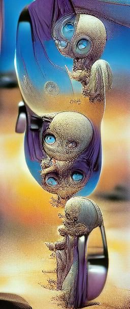 Chibi Character in Tim Burton-esque Style