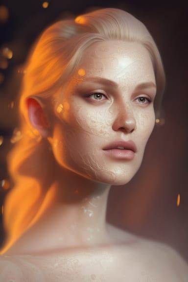 Fantasy Queen Portrait in Hyperrealistic Style